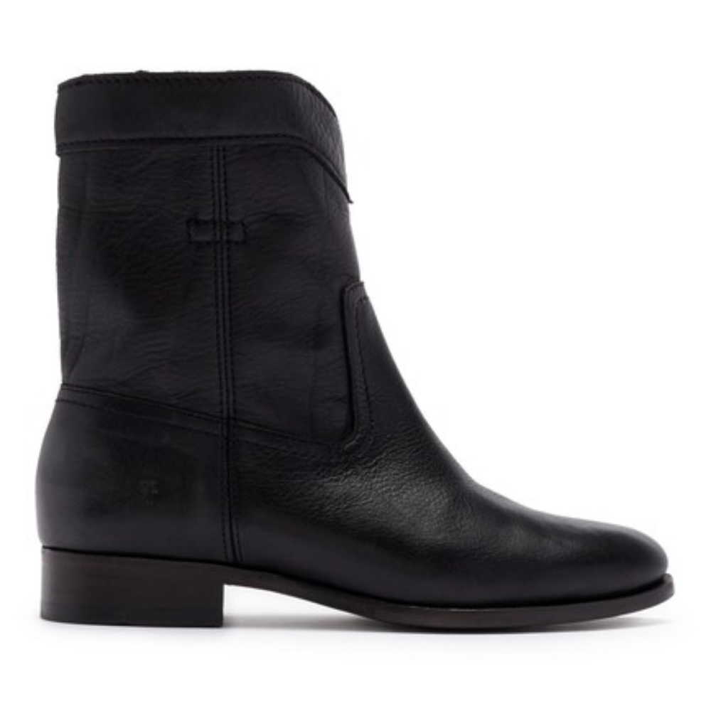 New Frye Cara Short Leather Boots  Back To School Campus Preppy